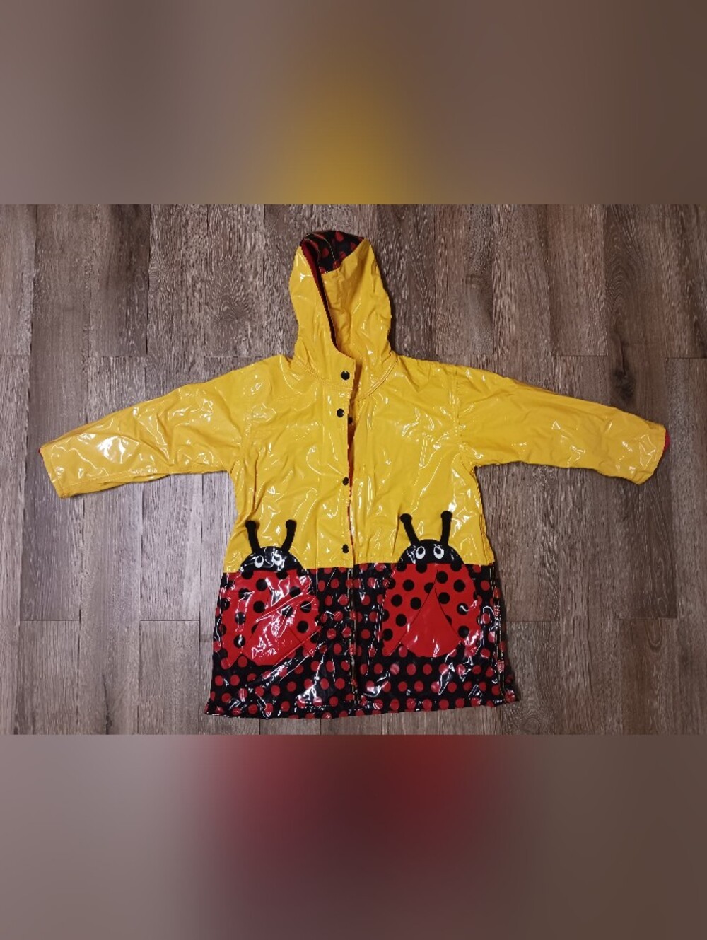 Driplets by Wippette Kids Ladybug Raincoat Jacket Size 5/6